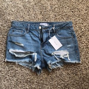 Cello distressed shorts